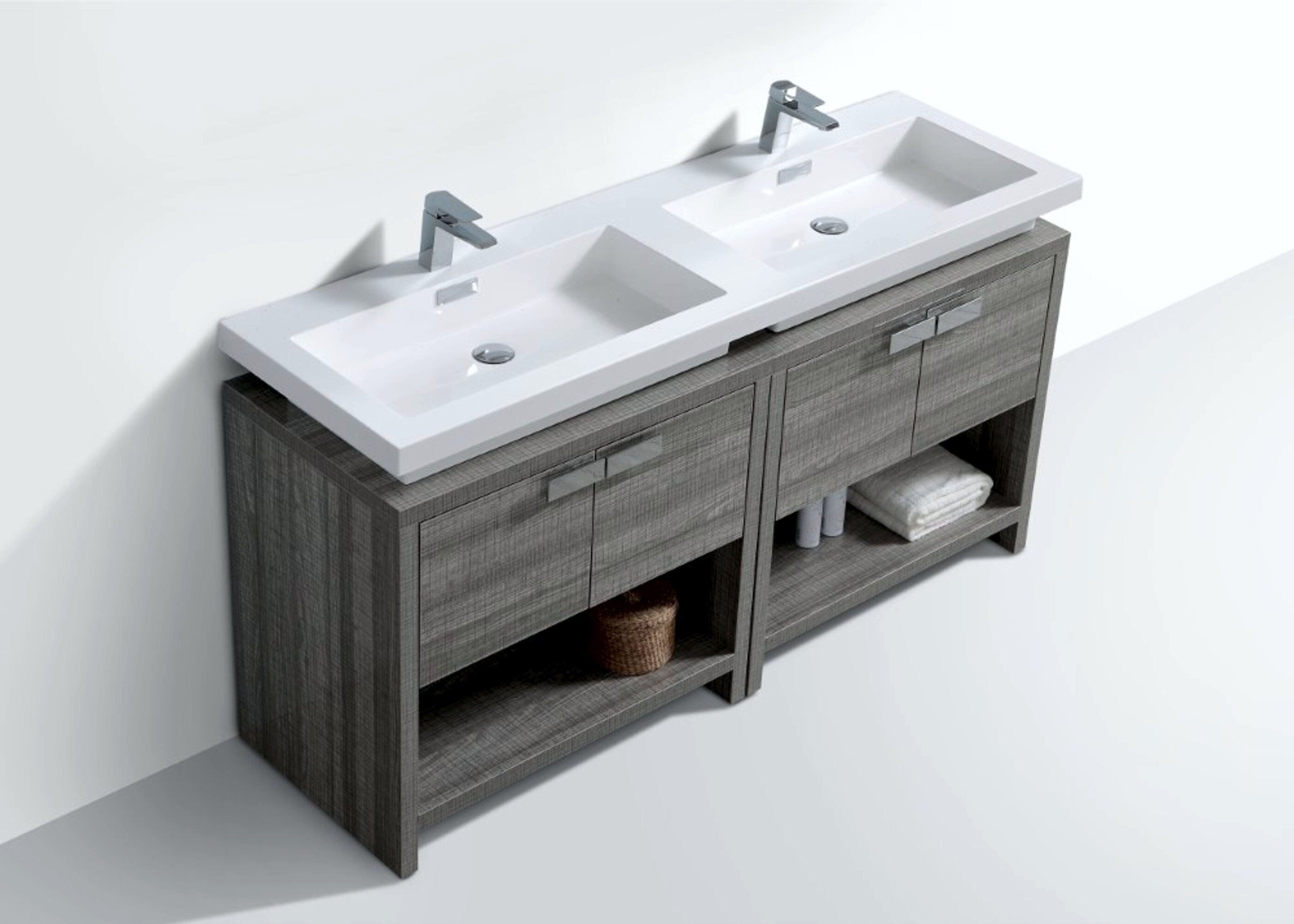 Orren Ellis Politte 63 Double Bathroom Vanity Set Reviews Wayfair