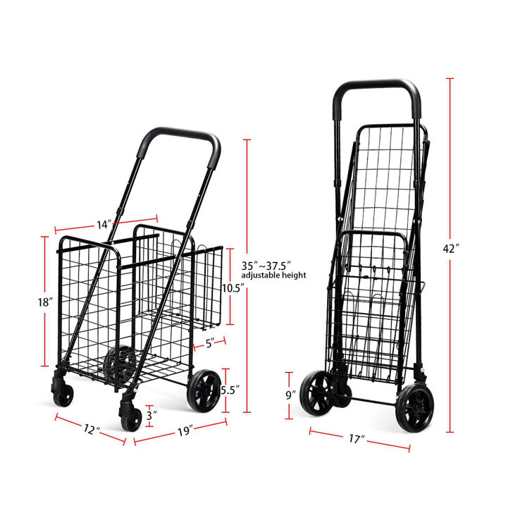 metal folding shopping cart
