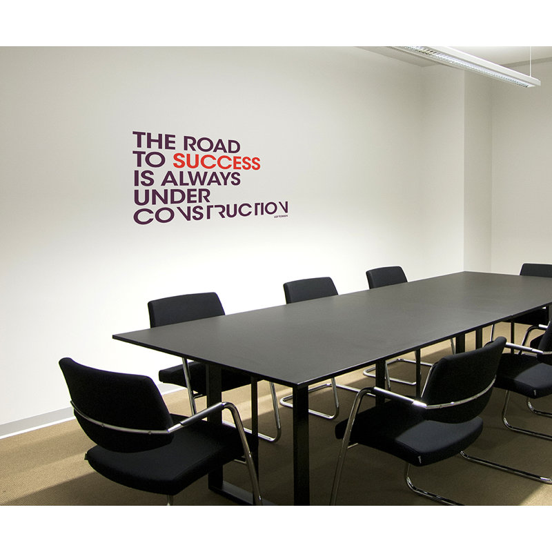 Paperflow Office Deco Transfer The Road To Success Wall Decal Wayfair