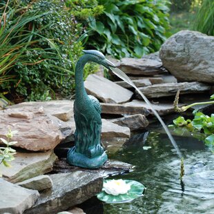 78314 Aquascape Standing Crane Spitter Fountain for Ponds and Water Gardens 