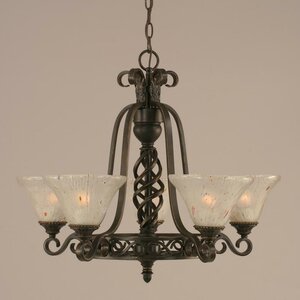 Elegantu00e9 5-Light Shaded Chandelier