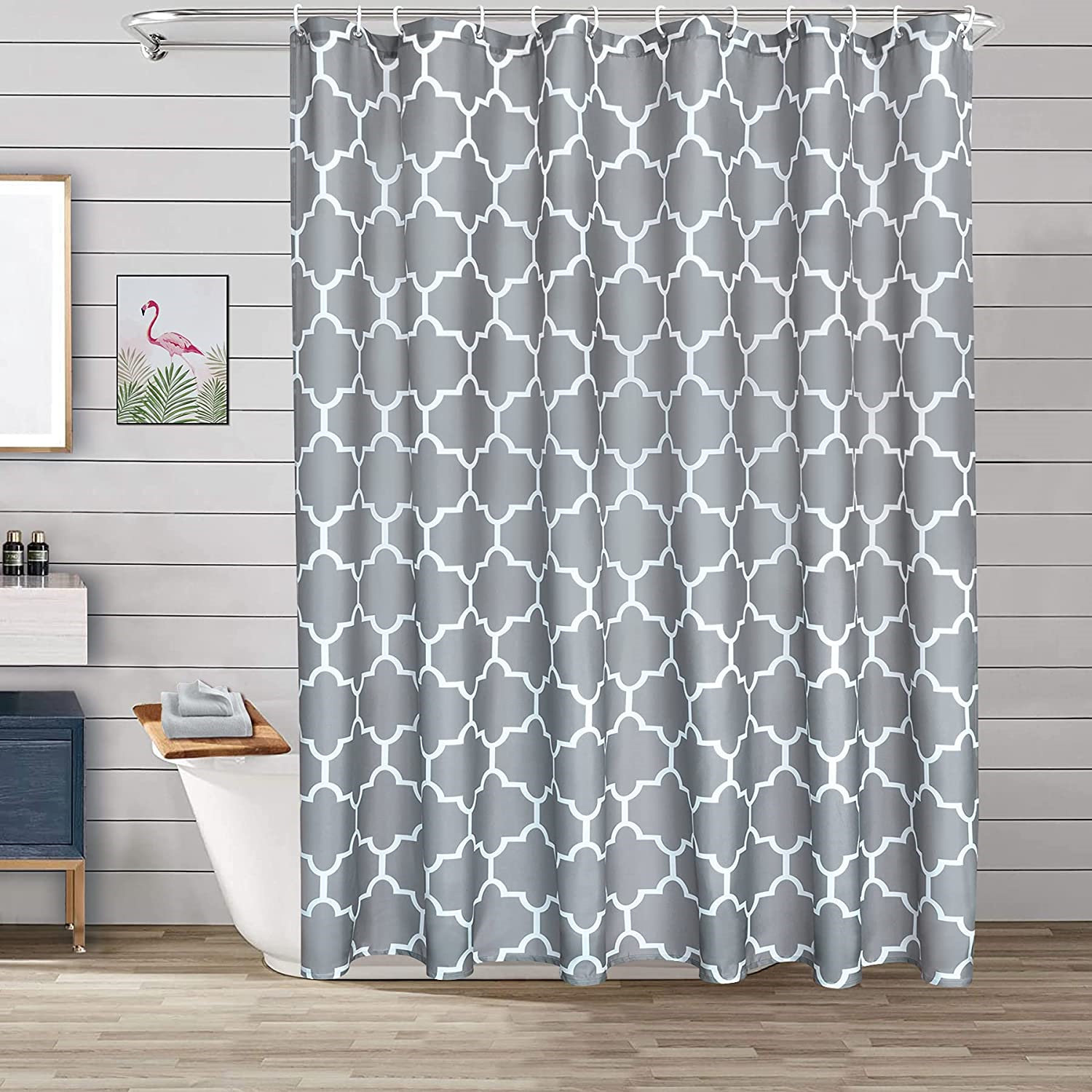 Waterproof Shower Curtain Unique Art Geometric Curtain Dormitory Bathroom Cover 
