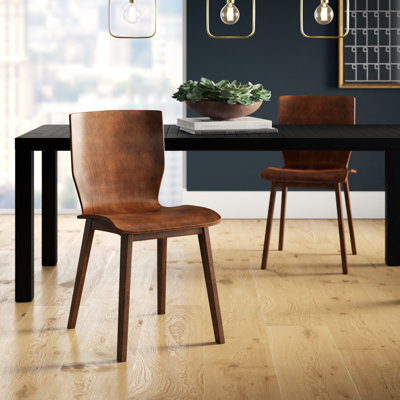 Elsa Mid-century Modern Scandinavian Style Bent Wood Dining Chair