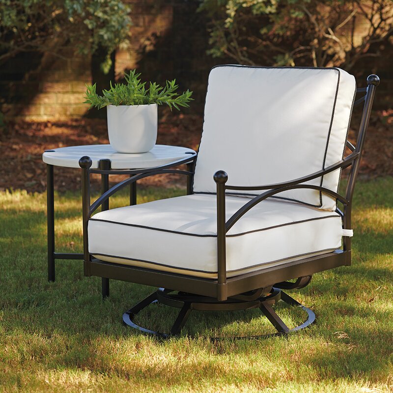 Tommy Bahama Outdoor Pavlova Swivel Patio Chair With Sunbrella Cushions Wayfair