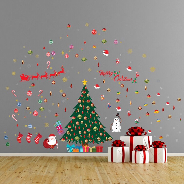 The Holiday Aisle® Classic Christmas Wall Decal | Wayfair