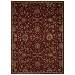 Babylon Ancient Times Ancient Treasures Red Area Rug