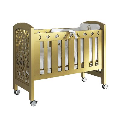 Leo Portable Crib With Mattress Collection Rosabel Color Gold