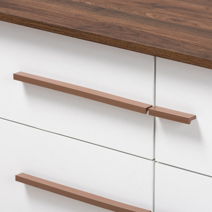 Hashtag Home Crandon Mid Century Modern Two Tone Wood 6 Drawer
