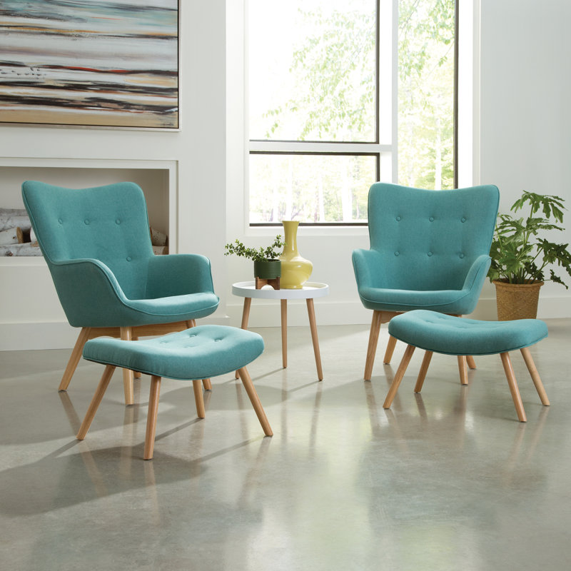 George Oliver Bello Mid Century Modern Lounge Chair And Ottoman Reviews Wayfair This walnut chair and ottoman were inspired by vintage 50's mid century modern designs. bello mid century modern lounge chair and ottoman