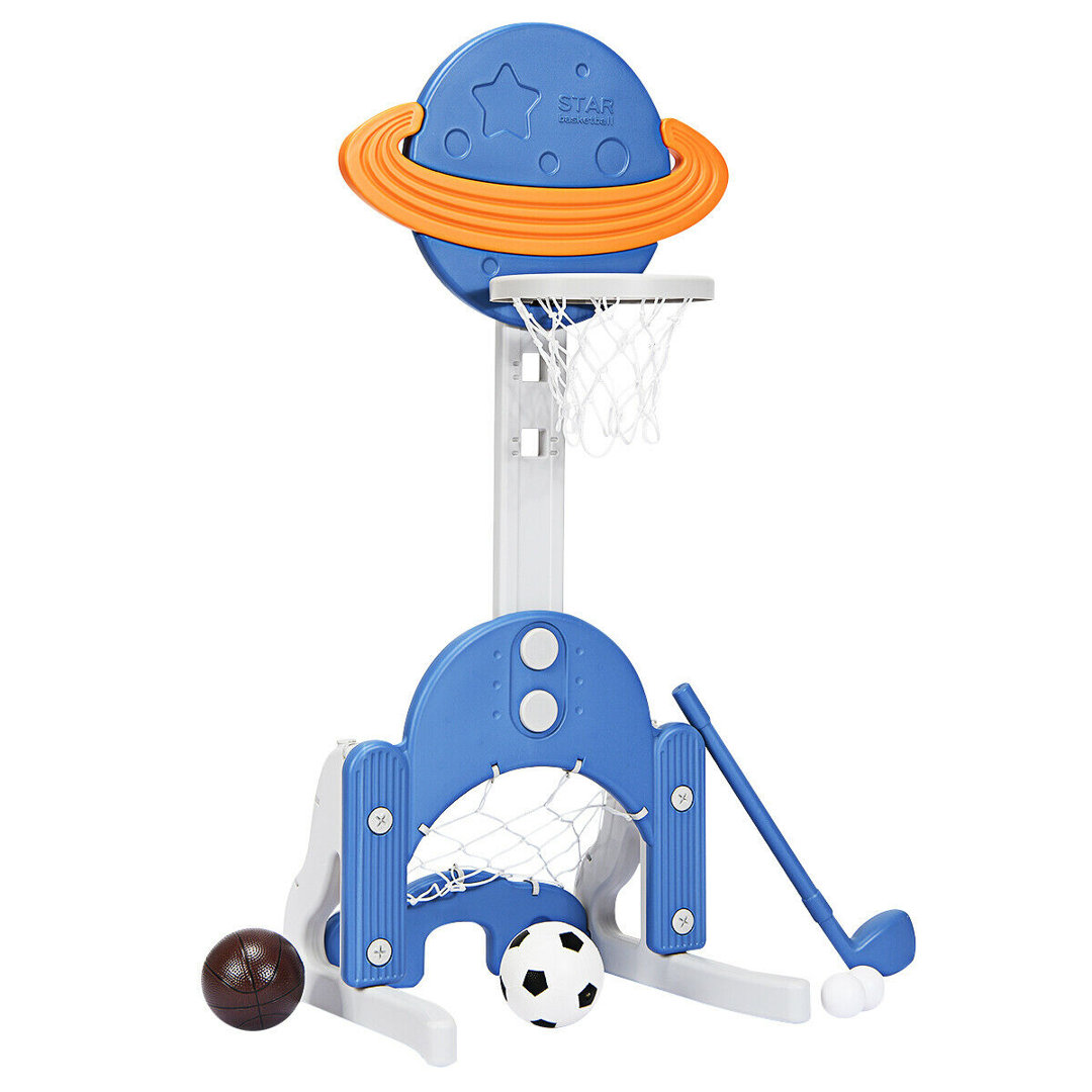 Boylan 3 in 1 Kids Basketball Football Golf Set