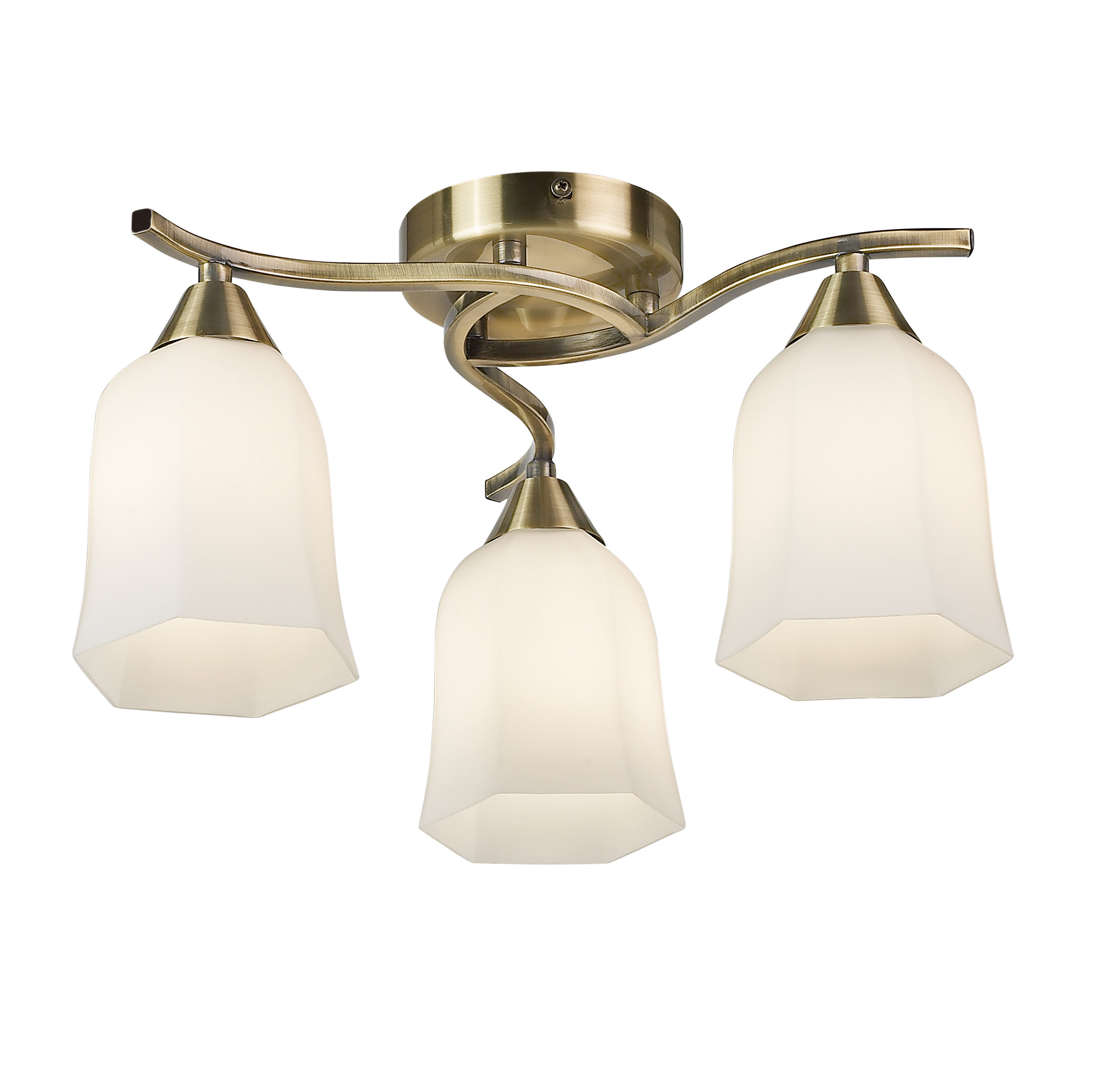 Fern 3 Light Semi Flush Mount