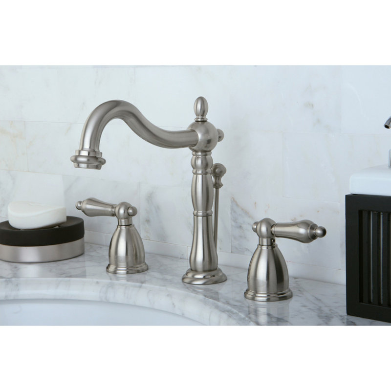 Kingston Br Heritage Widespread Bathroom Faucet With Drain Heritage Widespread Bathroom Faucet