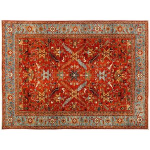 One-of-a-Kind Serapi Hand-Knotted Red Area Rug