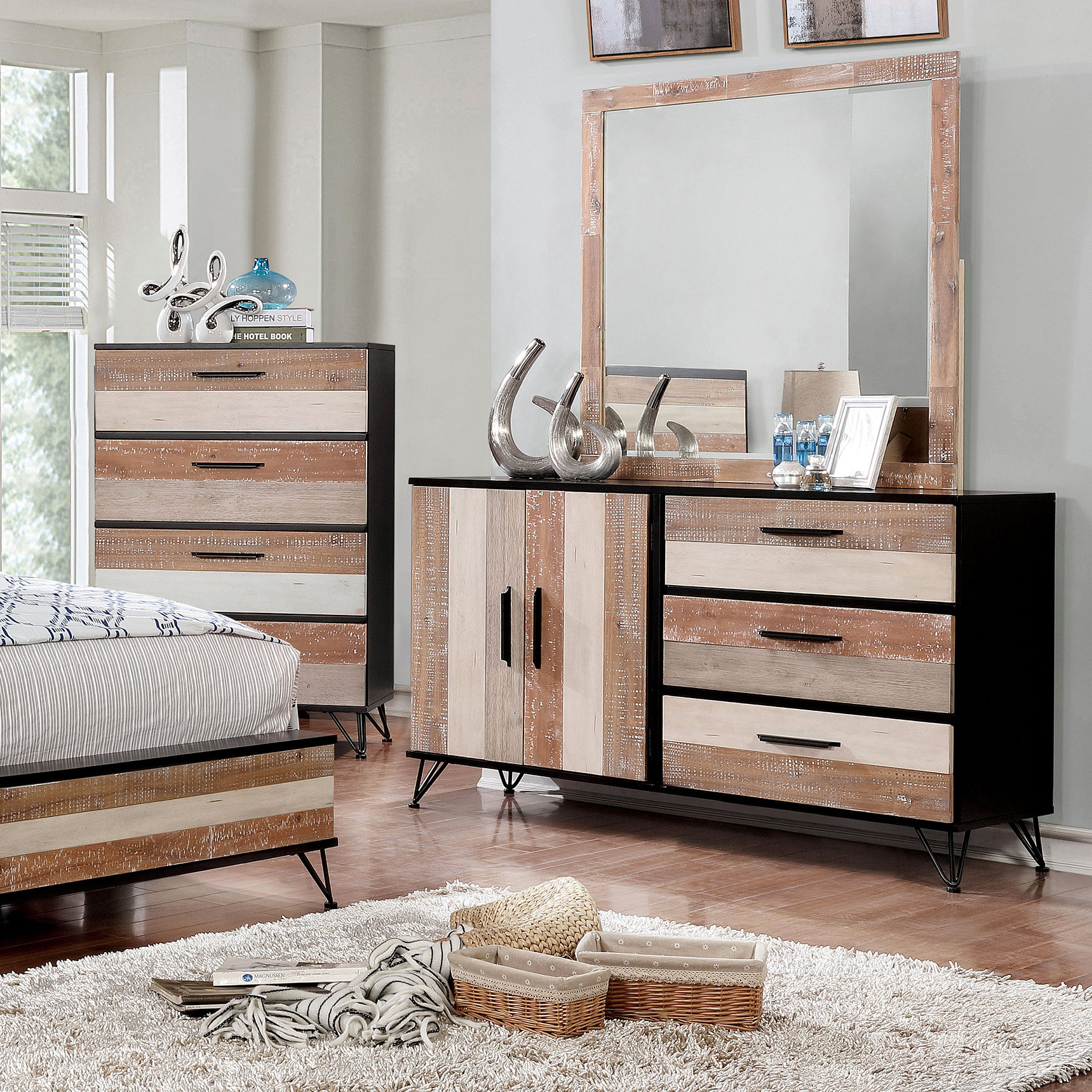Enitiallab Livingston 3 Drawer Combo Dresser With Mirror Wayfair 3 Drawer Combo Dresser With Mirror