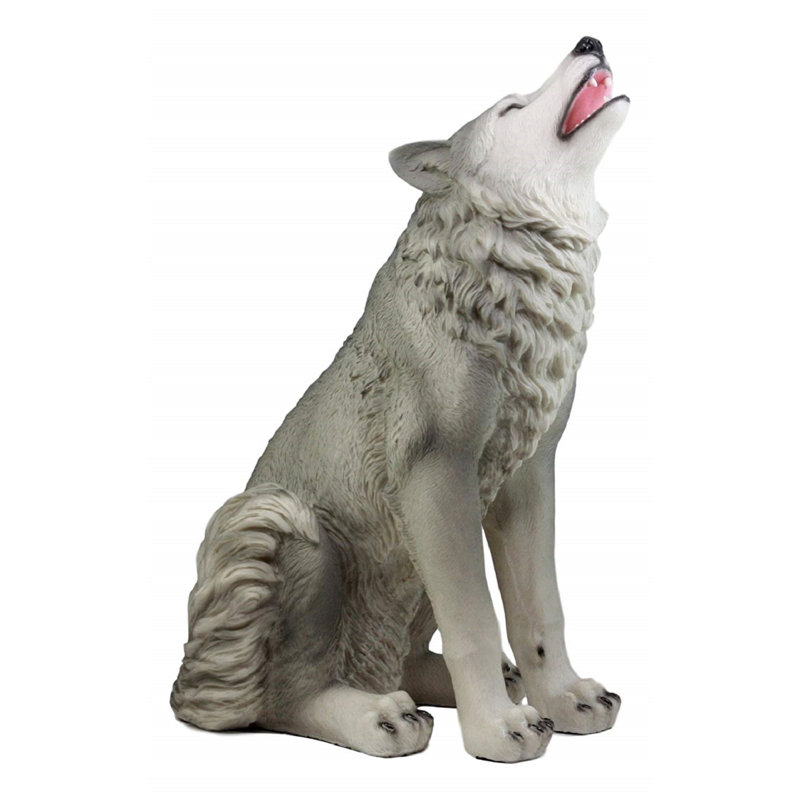 Howling Wolf Vase Table Glass Cut Crystal Vase Wolf Gift