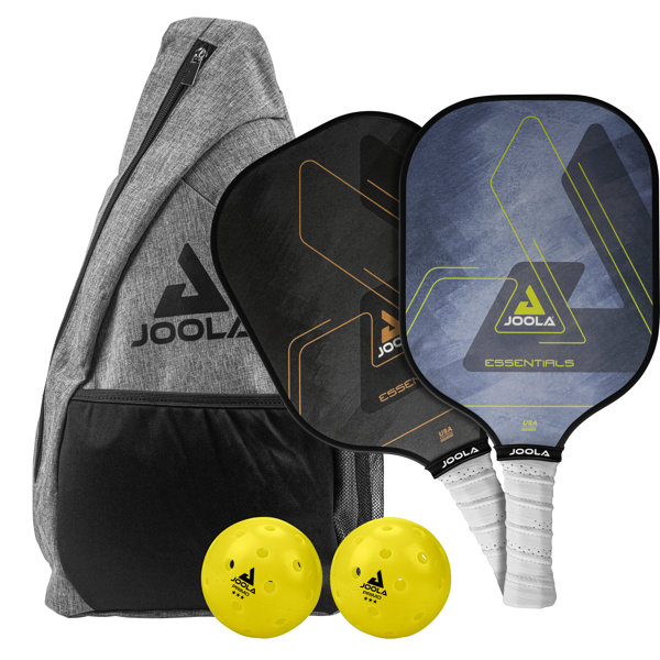 Free Shipping ! Graphite Pickleball PP Paddle Set 2 with 4 balls and Sling Bag 