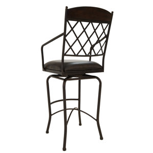 Fleur De Lis Living Cafferata 30 Swivel Bar Stool with Cushion Fleur De Lis Living Cafferata 30 Swivel Bar Stool with Cushion