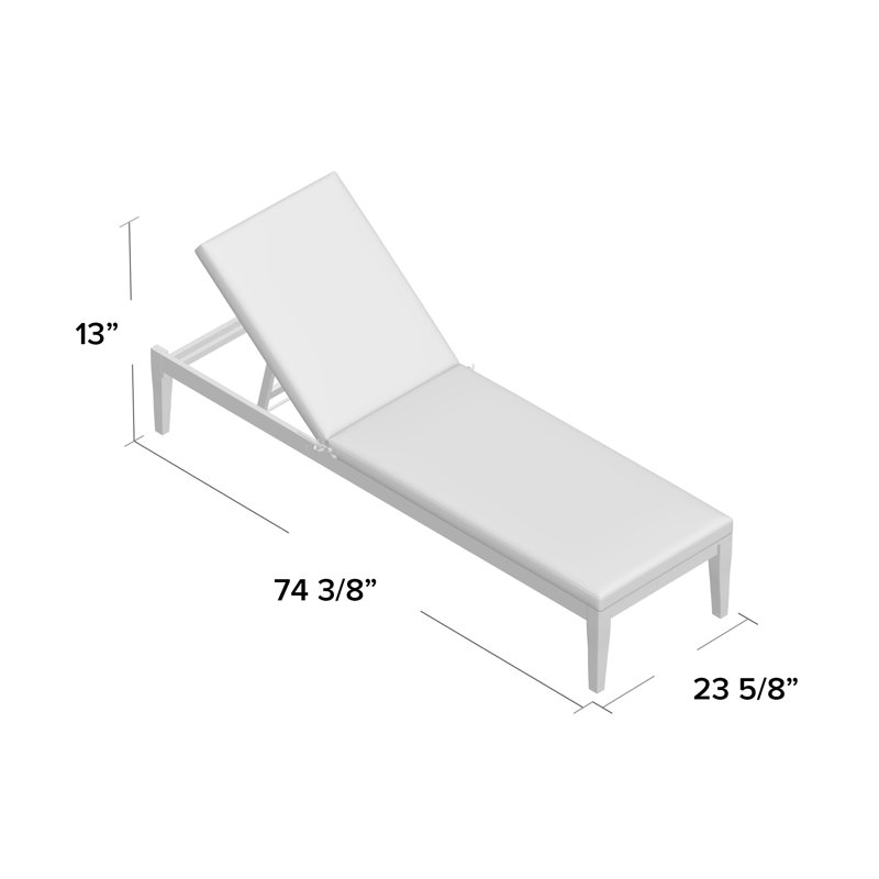 Wiest Reclining Chaise Lounge with Cushion & Reviews AllModern
