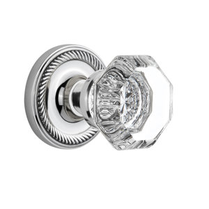 Waldorf Privacy Door Knob with Rope Rosette