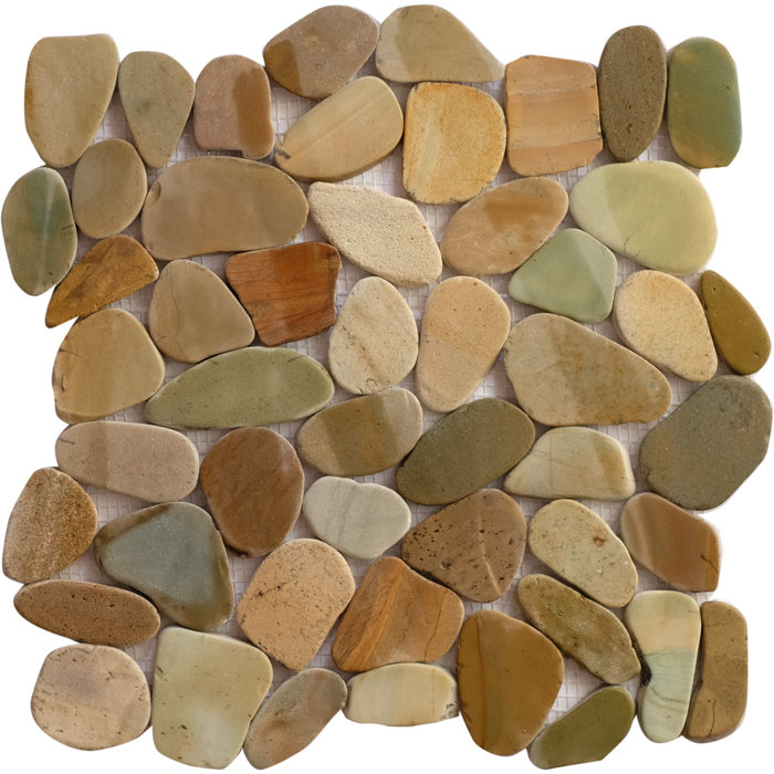 Bali Mix Random Sized Natural Stone Mosaic Tile In Brown Tan Bali Mix Random Sized Natural Stone Mosaic Tile In Brown Tan