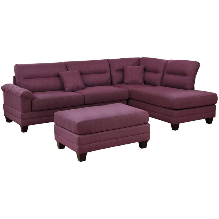 Wade Logan® Pinter 75" Wide Right Hand Facing Sofa & Chaise with Ottoman Wayfair.ca