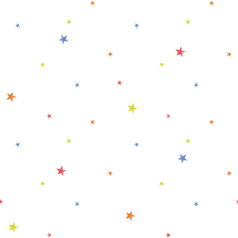 3 rolls Tiny Tots 2 Stars Design 33' L x 21" W Wallpaper Roll Color: Red/Green/White
