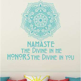 Decal House Namaste Mandala Decor Wall Decal Wayfair