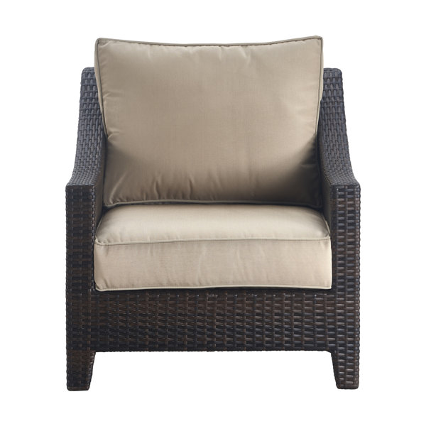 Serta At Home Tahoe Outdoor Wicker Patio Chair With Cushions Wayfair