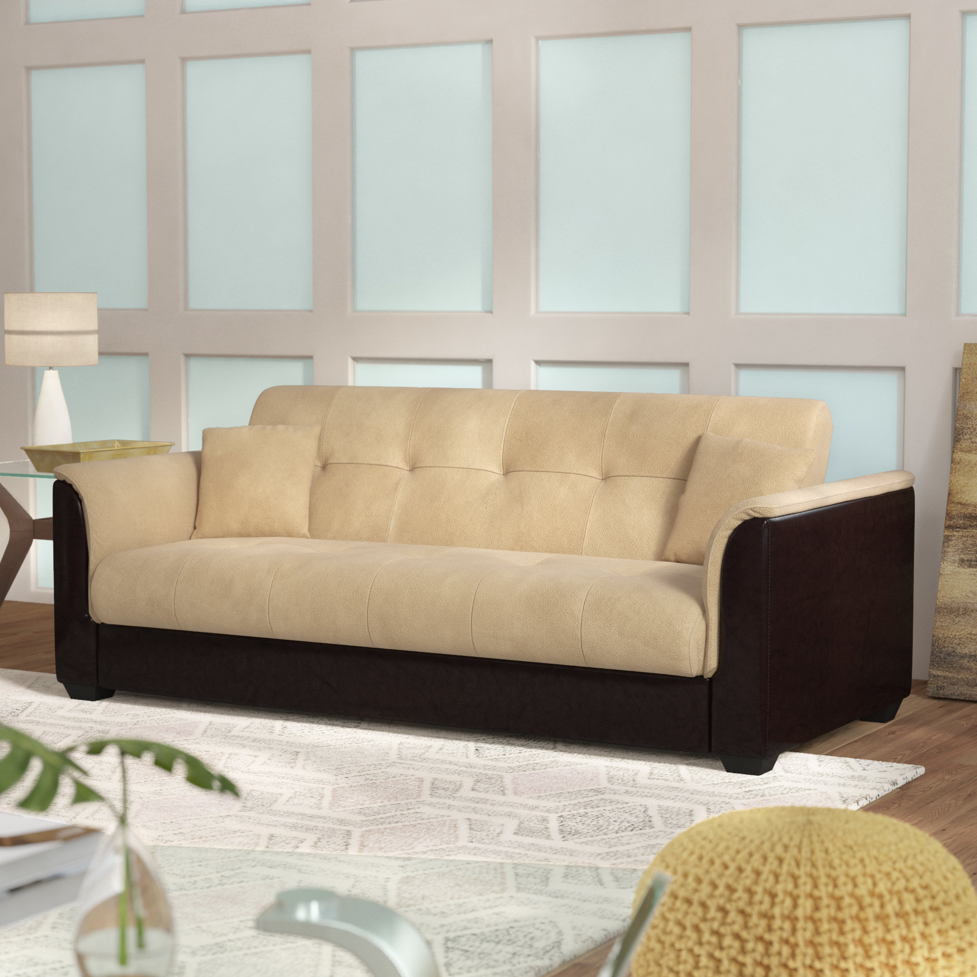 Ebern Designs Brick Champion Convertible Sofa Reviews Wayfair