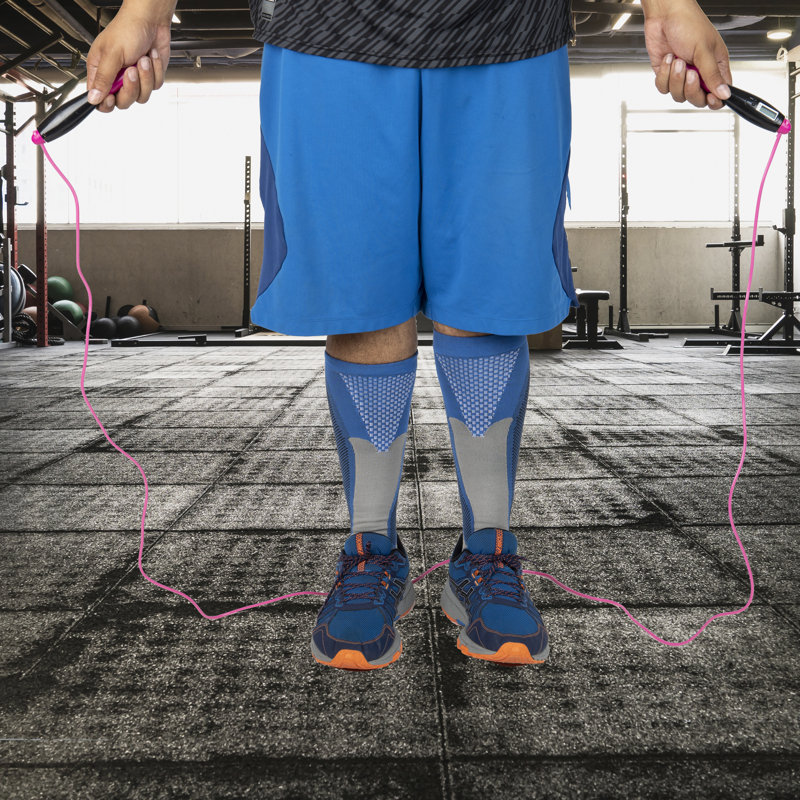 Mind Reader Adjustable Jump Rope With Digital Counter Wire Cable Tangle Free Wayfair