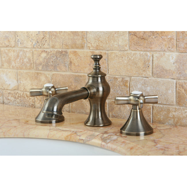 Kingston Brass Millennium Double Handle Widespread Bathroom Faucet With Pop Up Drain Reviews Wayfair