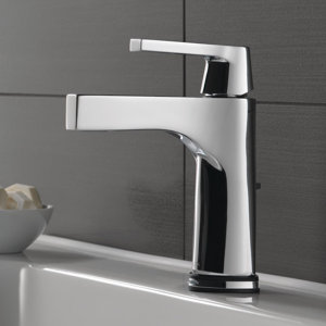 Zura Single hole Single Handle Bathroom Faucet with Drain Assembly and Diamond Seal Technology