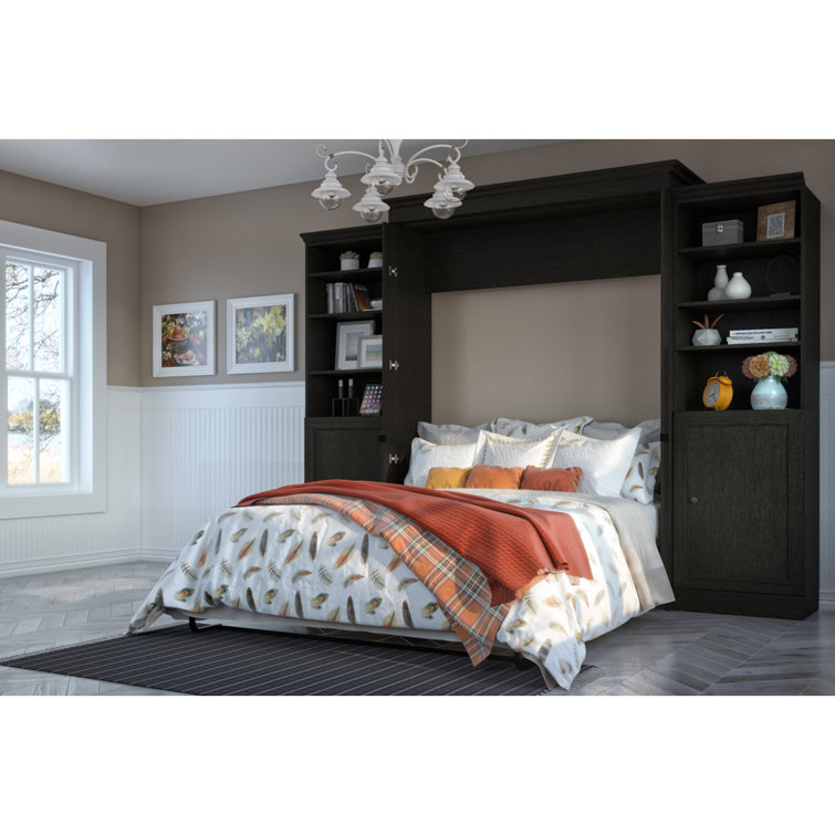 Mercury Row® Harvill Queen Low Profile Murphy Bed Wayfair