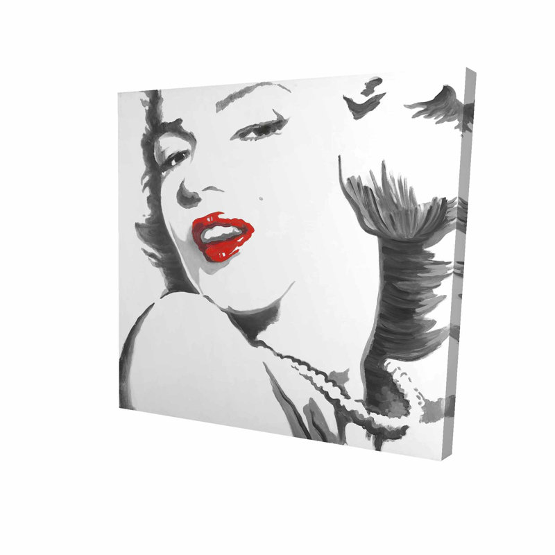 House Of Hampton Marilyn Monroe Outline Oil Painting Print On