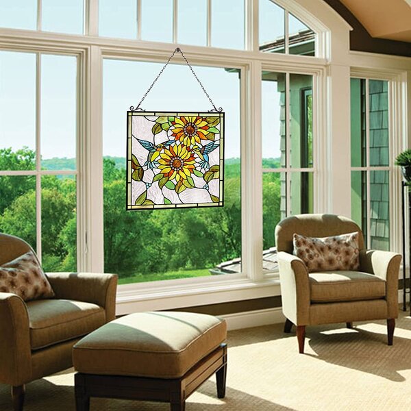Yellow Bee Stained Glass Effect Suncatcher Garden Mobile Window Ornament Cooper 
