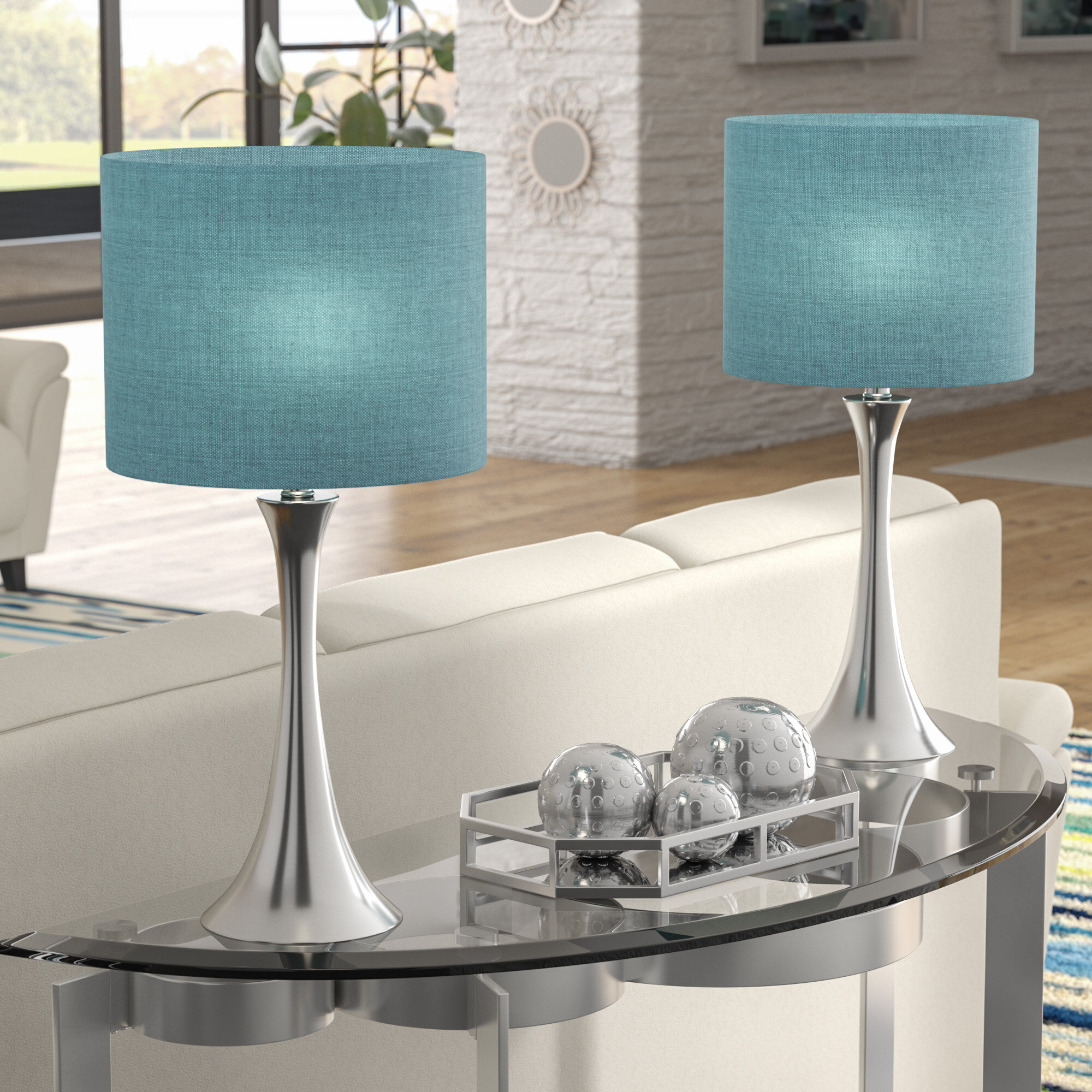 Latitude Run Imelde 24 Table Lamp Set Reviews Wayfair