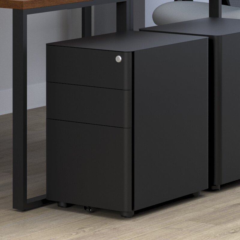 Hon Basyx Metal 3 Drawer Mobile Vertical Filing Cabinet Wayfair