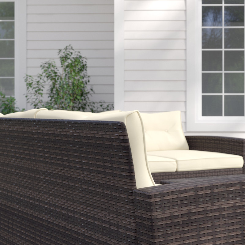 Sol 72 Outdoor Arlington 4 Piece Rattan Sofa Seating Group With