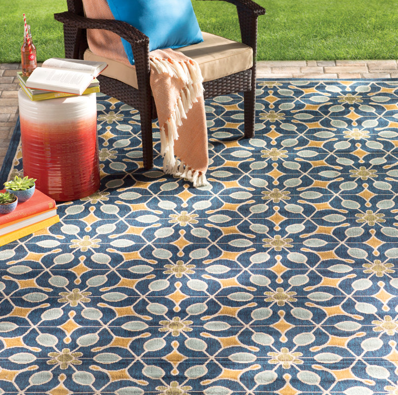 Lewis Navy Indoor Outdoor Area Rug Reviews Birch Lane Lewis Navy Indoor Outdoor Area Rug