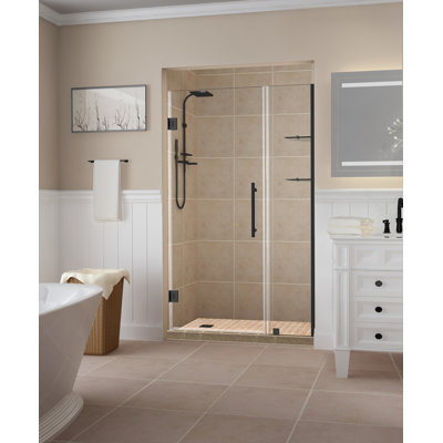 Belmore Gs 55 X 72 Hinged Frameless Shower Door Aston Glass Type Clear