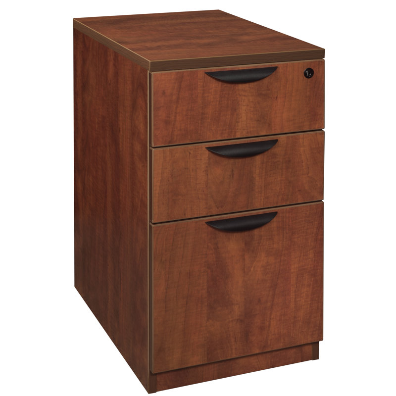Latitude Run Linh Desk Side Box 3 Drawer Vertical Filing Cabinet