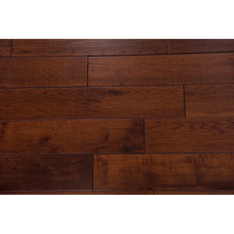 Branton Flooring Collection Thames Hickory Hickory 3 4 Thick X 5 Wide X Varying Length Solid Hardwood Flooring Wayfair