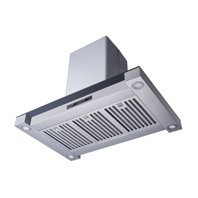 Winflo 36 400 Cfm Convertible Island Range Hood Wayfair