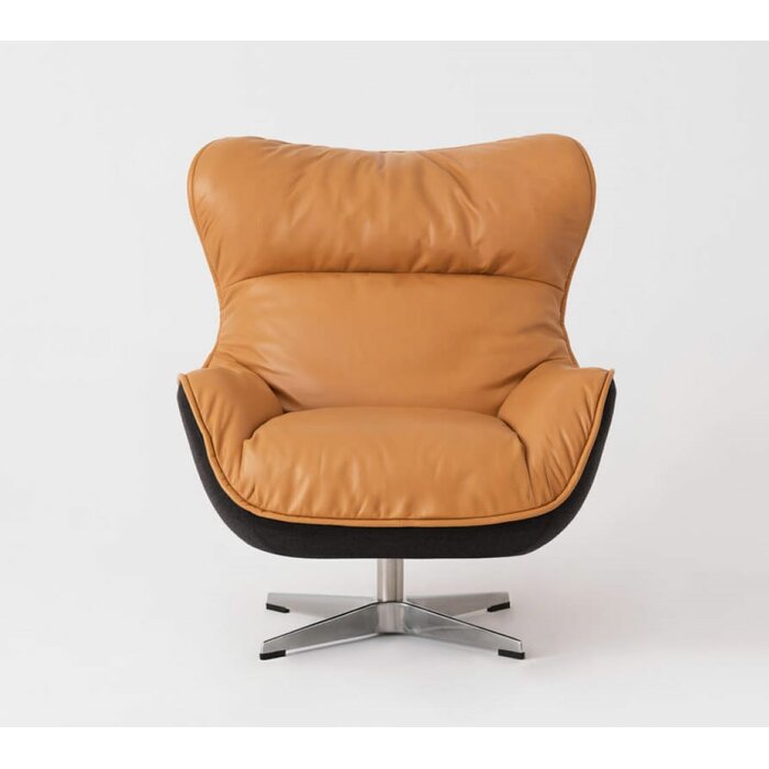 Eq3 Arie Swivel Wingback Chair 