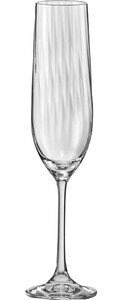 Viola Optic Fluted Champagne Glass (Set of 6)