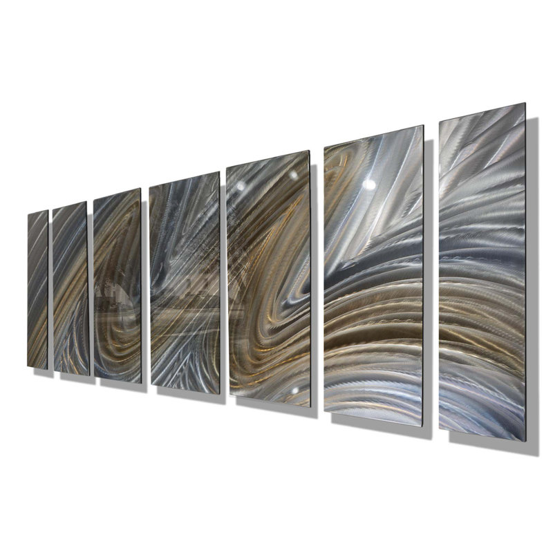 Orren Ellis Heavenly Flight Xl By Jon Allen 7 Piece Painting Print Set On Metal Wayfair