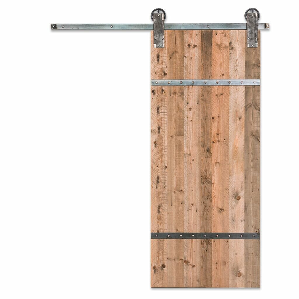 Artisan Hardware Flush Wood Aspen Sliding Barn Door Without