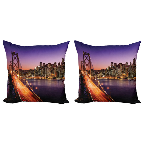 East Urban Home Ambesonne Cityscape Decorative Throw ...