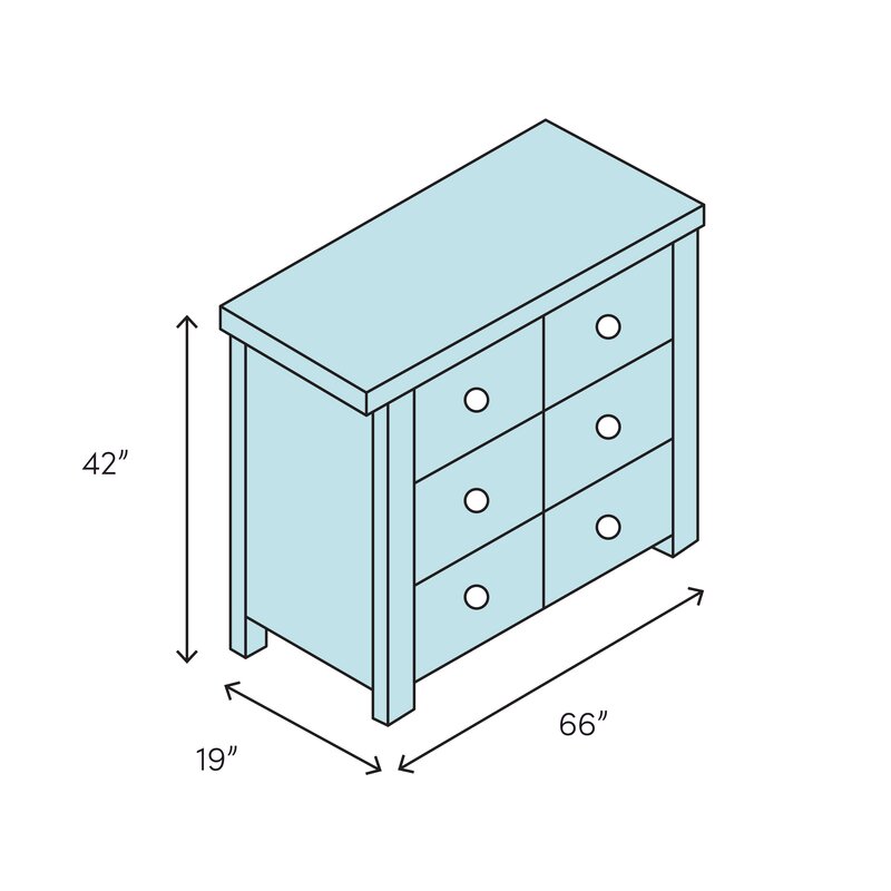 One Allium Way Dorinda Vintage Style 9 Drawer Double Dresser