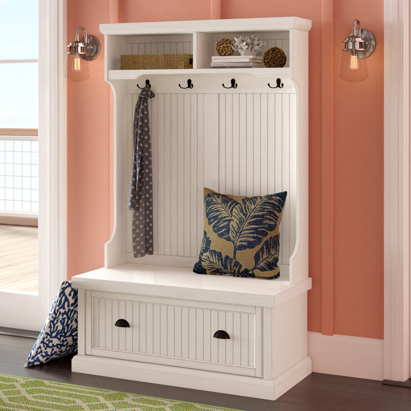 Beachcrest Home Portemanteau Avec Banc Et Rangement Pour